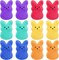12 PCS Easter Bunny Plush Toys Decorations, Cute Animal Bunny Stuffed Doll, Party Favors and Classroom Prize Supplies, Easter Basket Stuffers Gift for Girls Boys